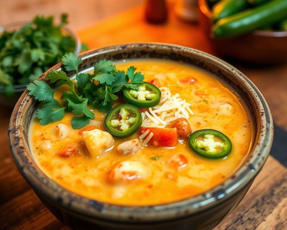 high protein chicken enchilada soup