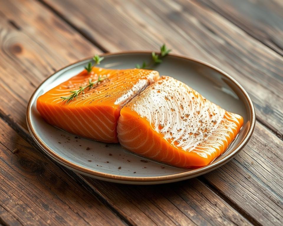 undercooked salmon