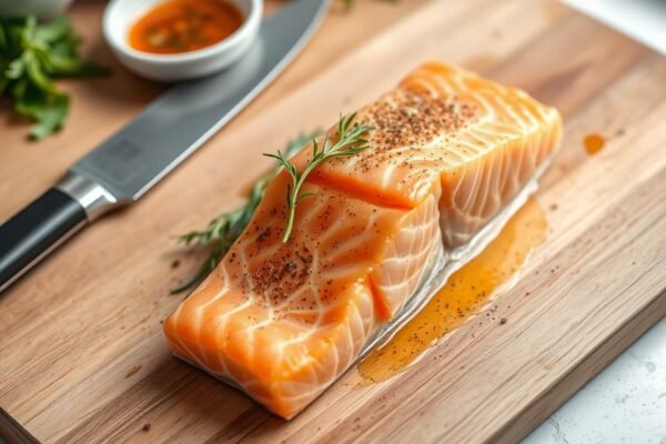 undercooked salmon