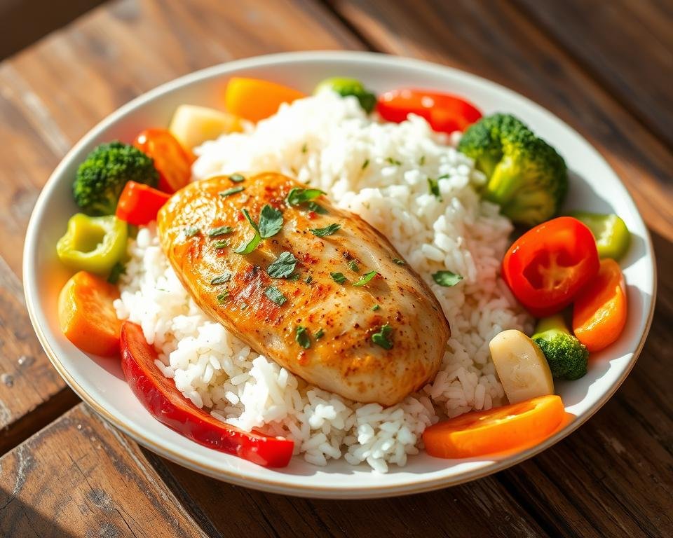 Chicken and rice diet