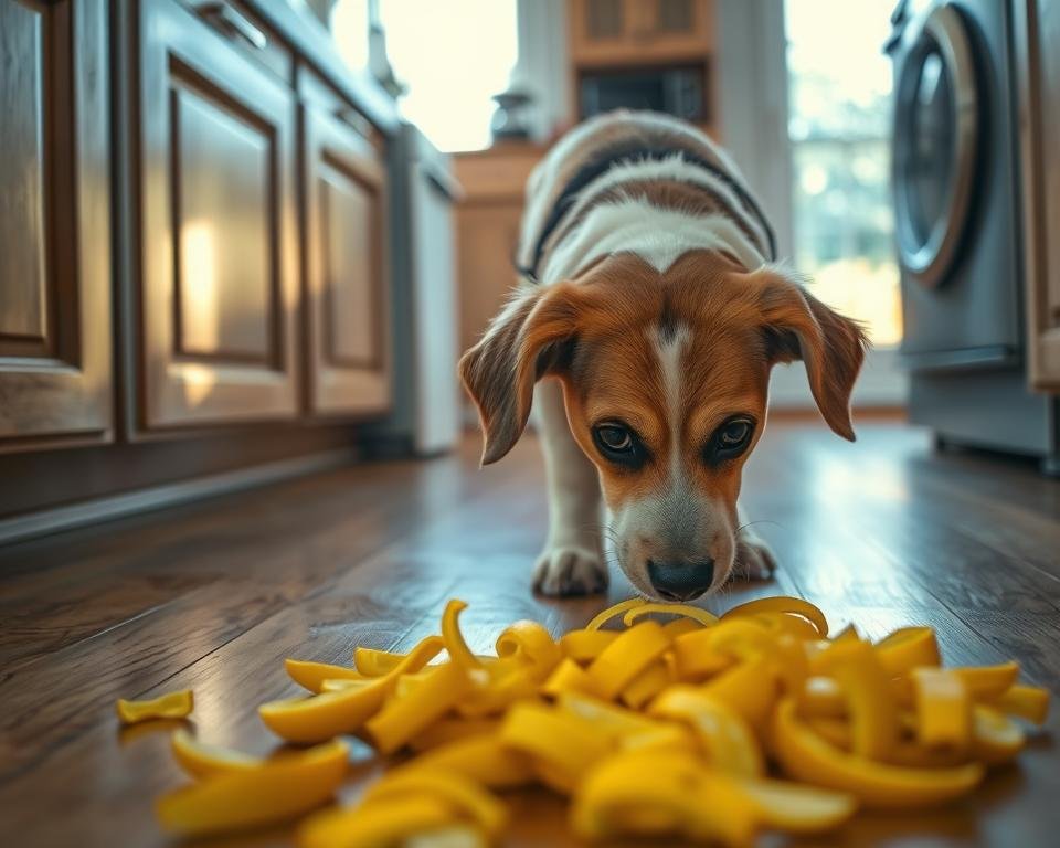 lemon peels and dogs